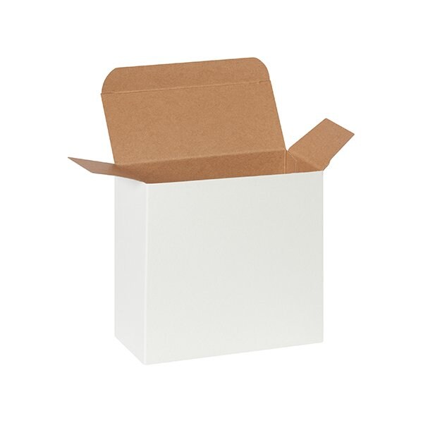 Bsc Preferred 5 1/4 x 2 1/4 x 5 1/4'' White Reverse Tuck Folding Cartons, 250PK RTC49W - main